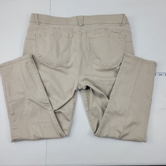 Wit &‎ wisdom jeans women's size 14 tan brown 1610 36x26 slim skinny - Picture 3 of 12